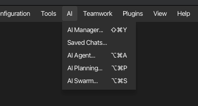 AI menu