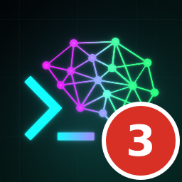 The app icon with the badge for three waiting agents